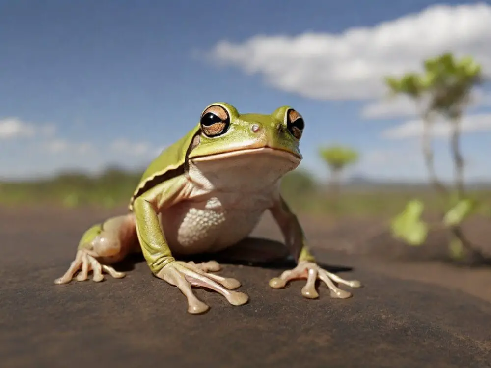 tree frog and climate change