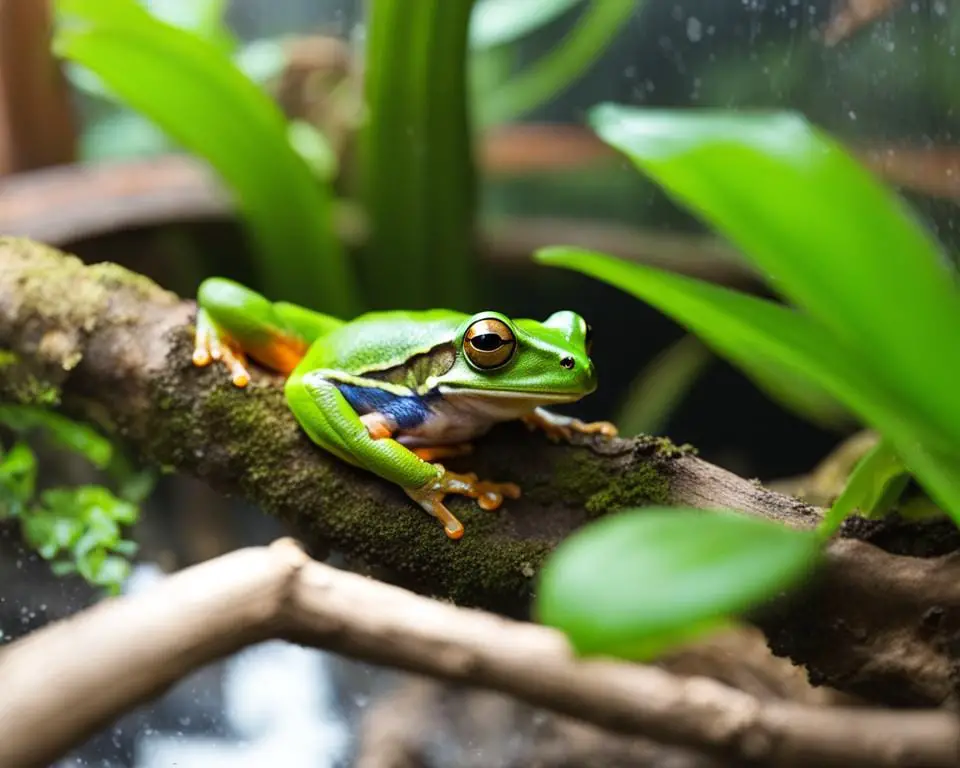 configuring tree frog habitat