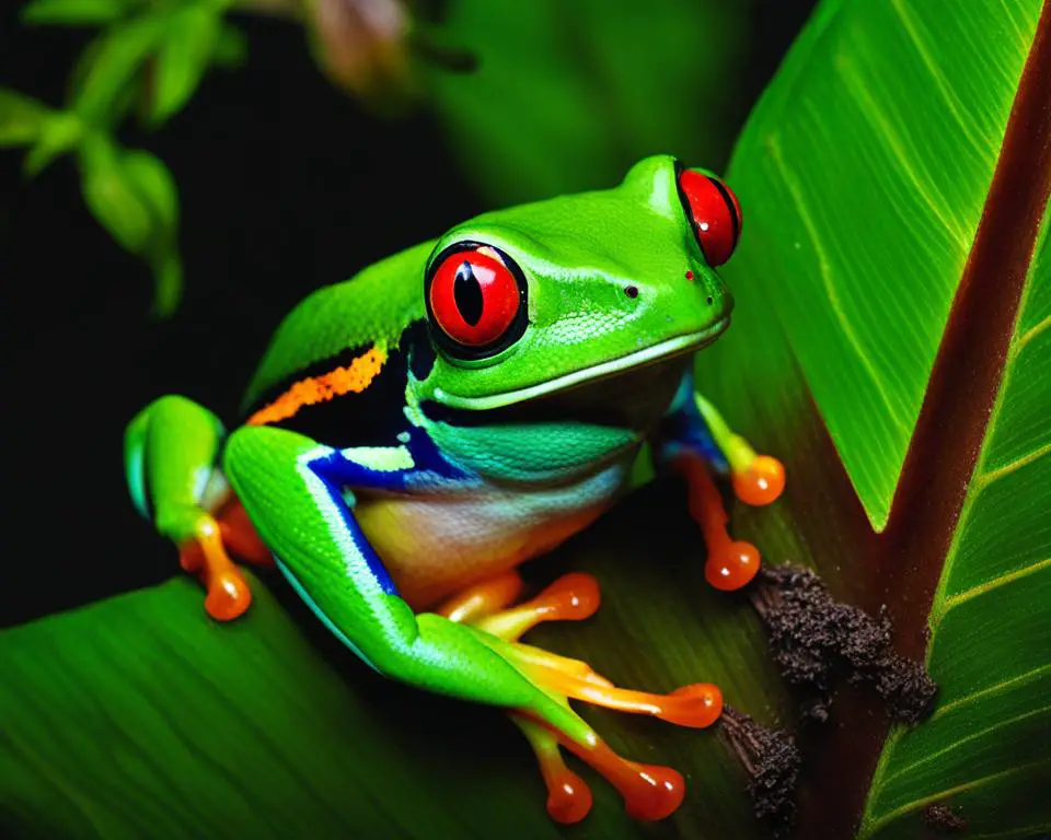 red-eyed tree frog behavior