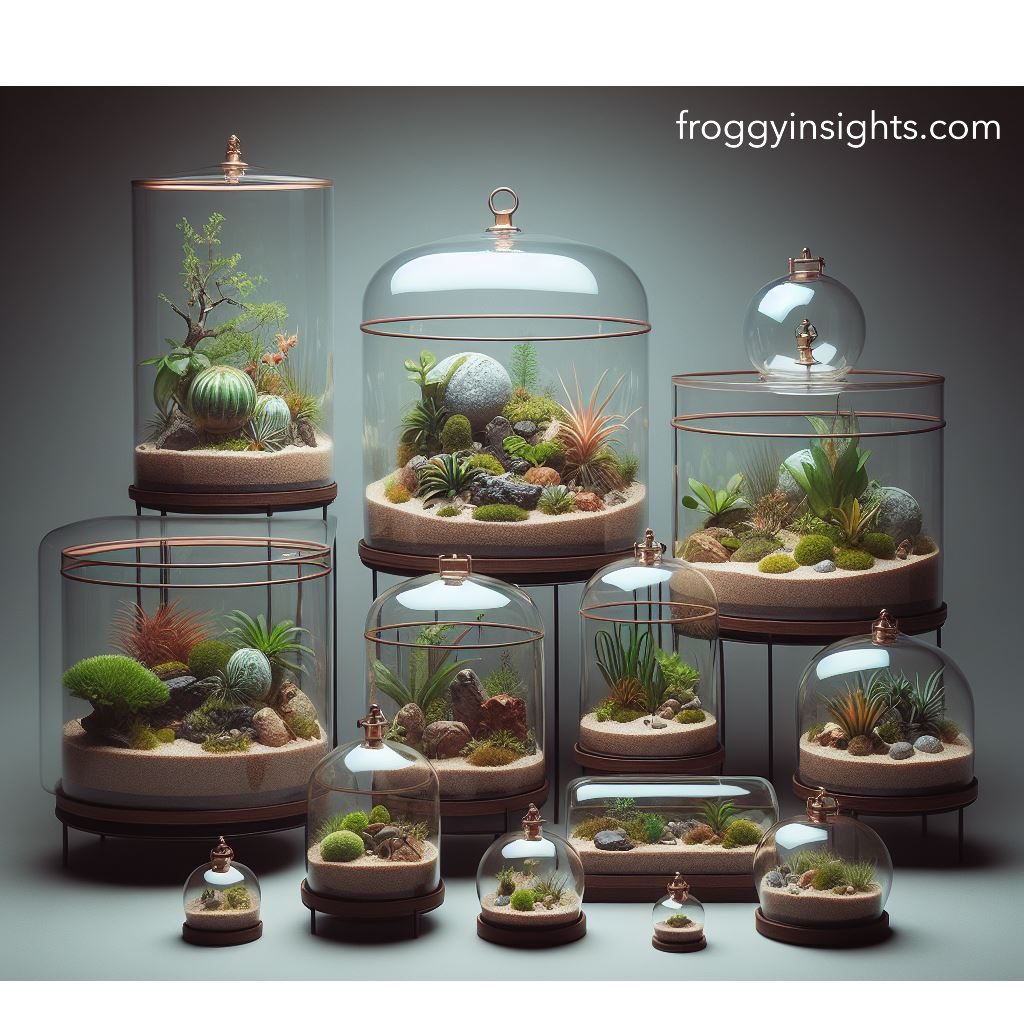 Front-opening and top-opening glass vivariums for poison dart frogs