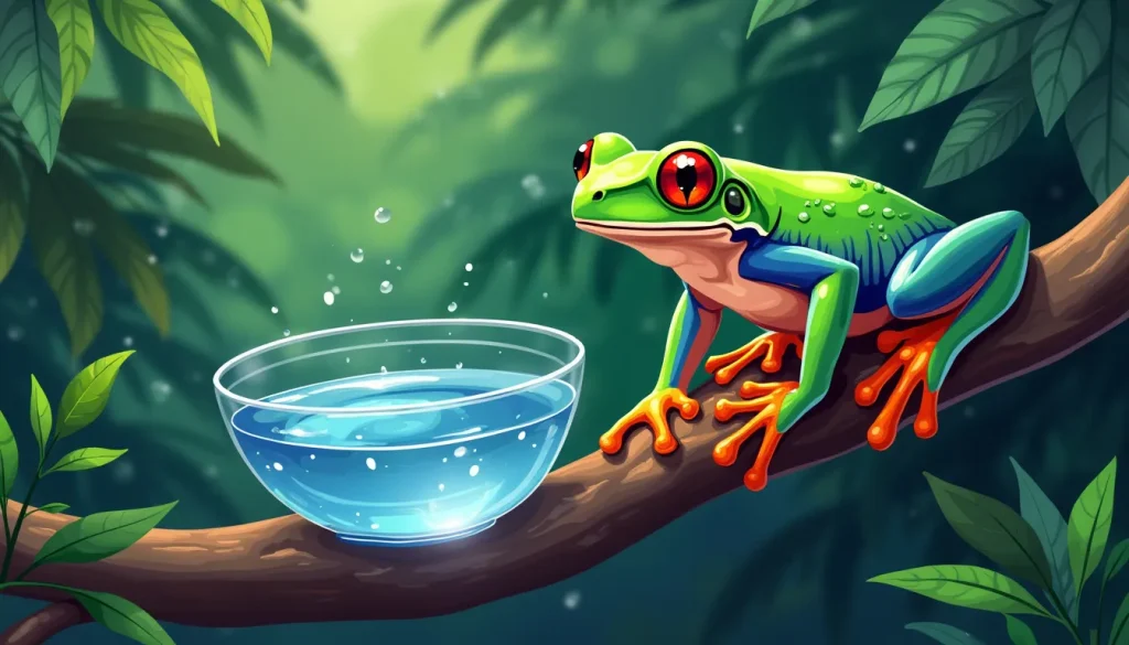 Should I give a tree frog water?